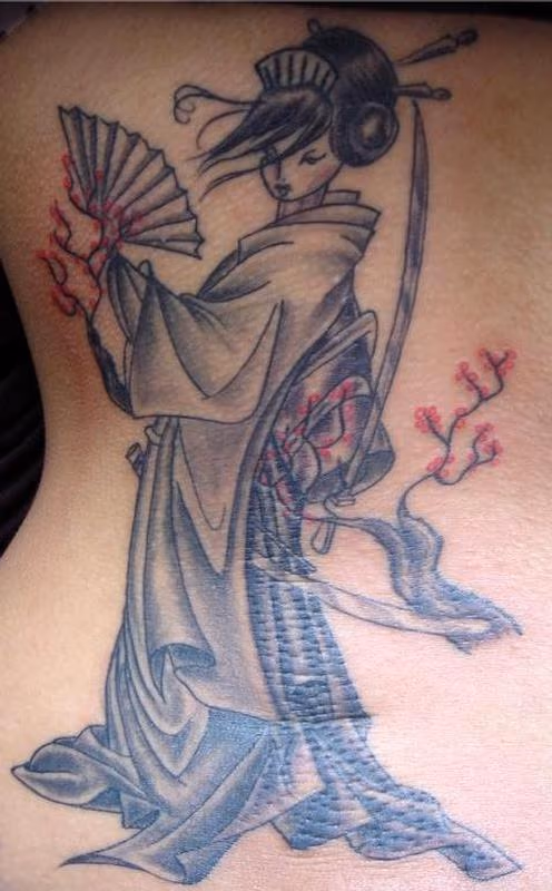 Asian Girl Tattoo
