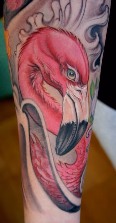 Pink Flamingo Tattoo