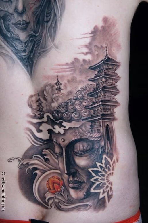 Buddha and Temple
