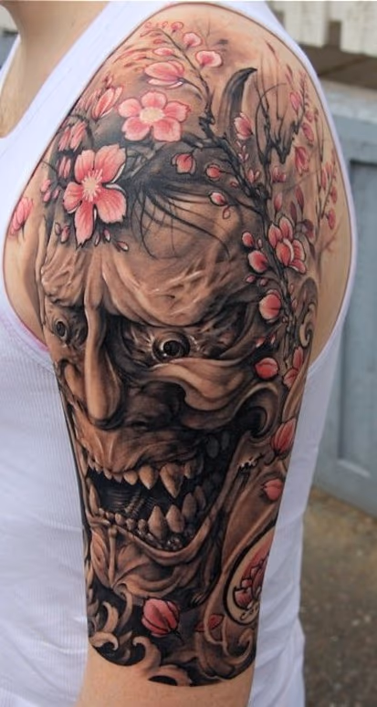 Hanya Mask Tattoo