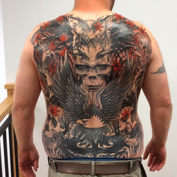 Skull and Scorpion Backpiece