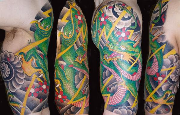Traditional Japanese Dragon Tattoo
