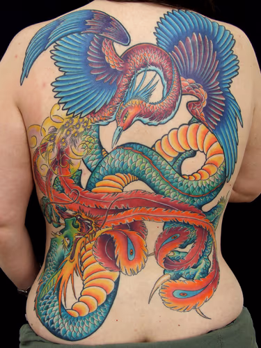 Dragon and phoenix