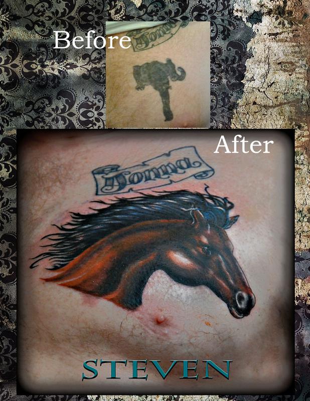 aA Stallion covers it up...