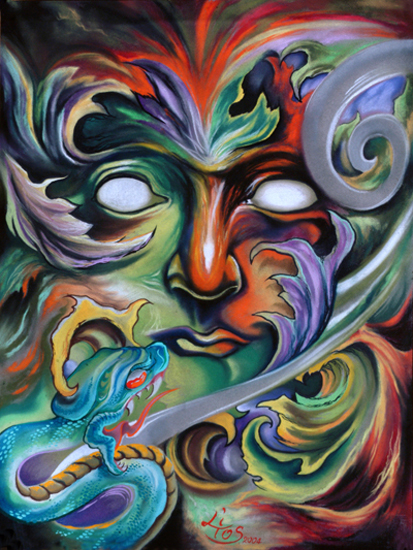 LEAF FACE PASTEL !!!