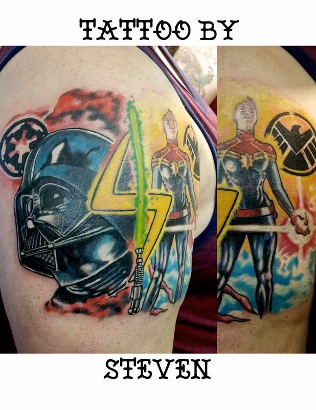 Star wars marvel mashup