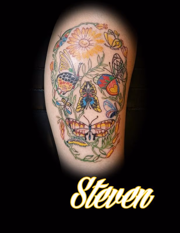 Flower Skull