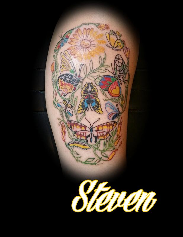 Flower Skull