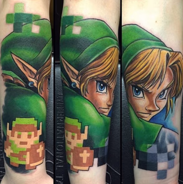 Color Zelda Tattoo