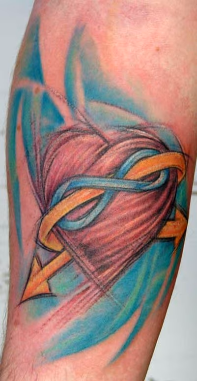 sketchy infinity heart