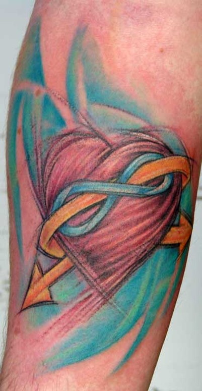 sketchy infinity heart