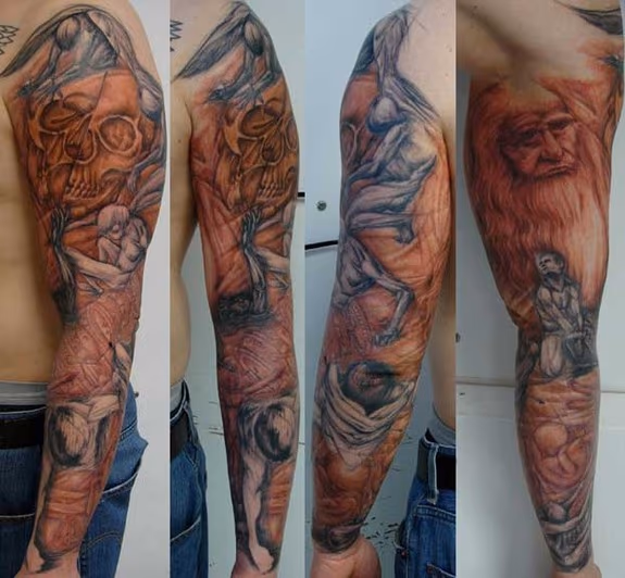 davinci and hess sketchy sleeve