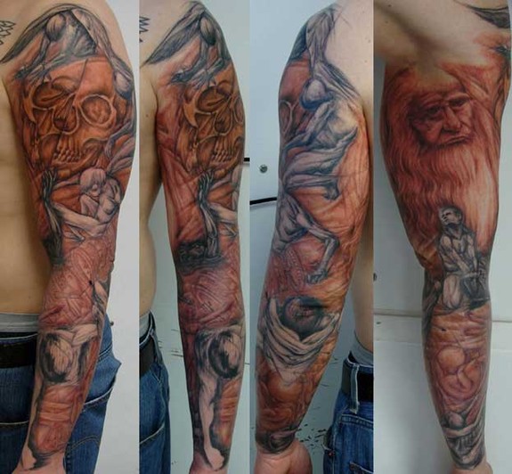 davinci and hess sketchy sleeve