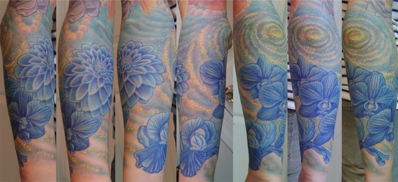 blue flowers