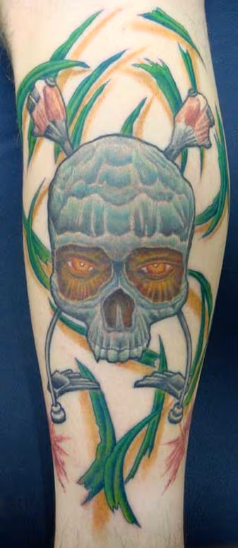 landscape artist skull
