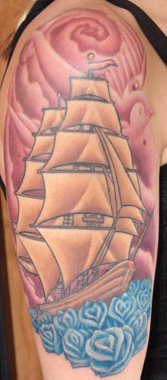 sailing on a sea of roses