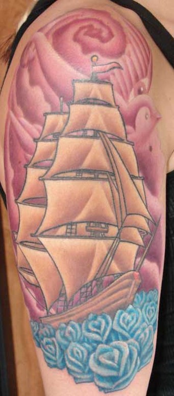 sailing on a sea of roses
