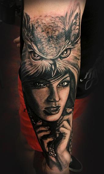 Owl & Lady