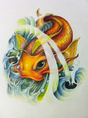 Koi Fish Drawing