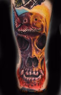 Custom Animal Skull Tattoo