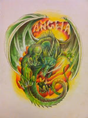 Custom Dragon Drawing