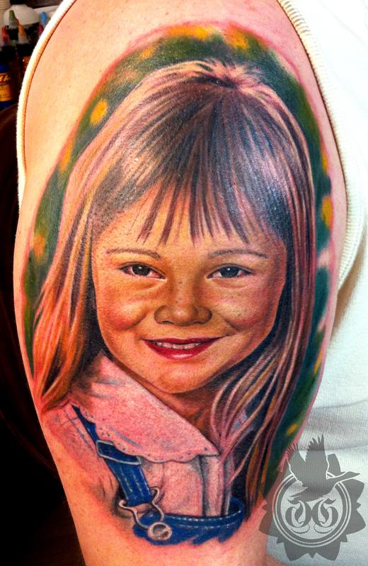 Child Portrait Tattoo