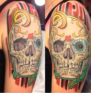 Sugar skull in 3D