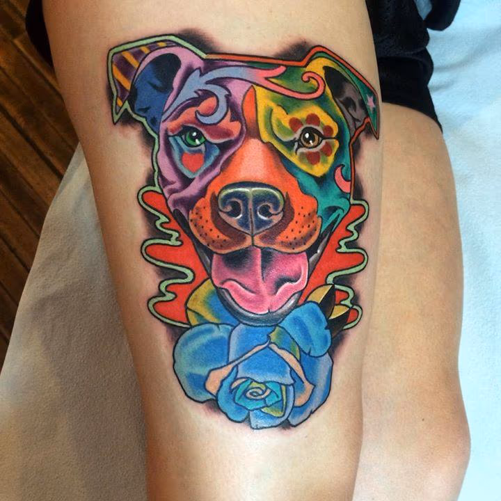 An original take on a dog portrait