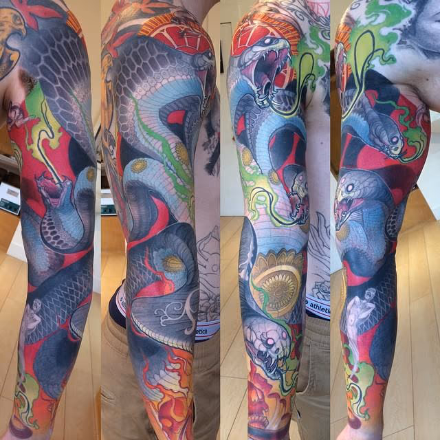 "Naga" sleeve today