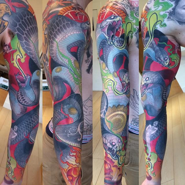 "Naga" sleeve today