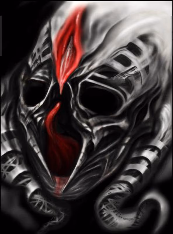 Mech Skull Artwork
