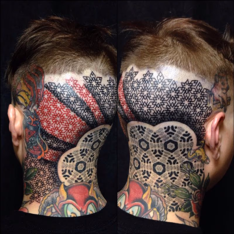 back of head