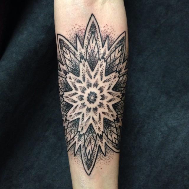 Forearm Mandala Tattoo
