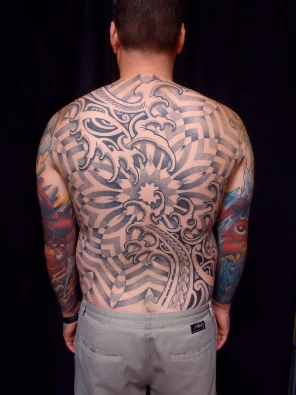 Water mandala poly back piece