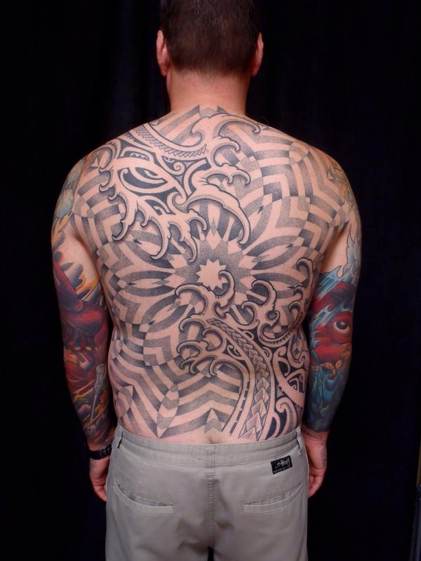 Water mandala poly back piece