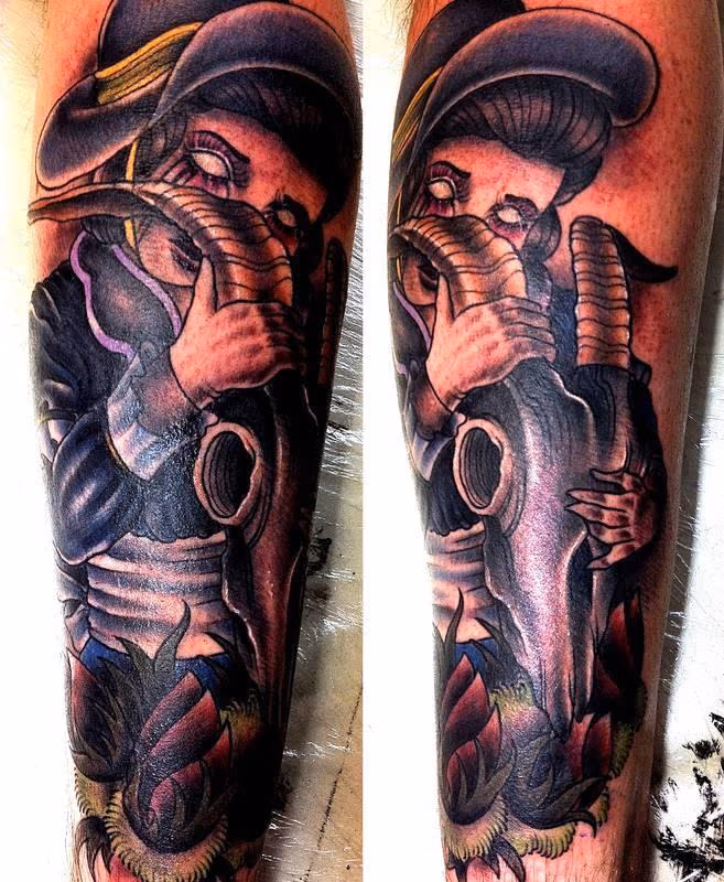 Ram Skull Tattoo