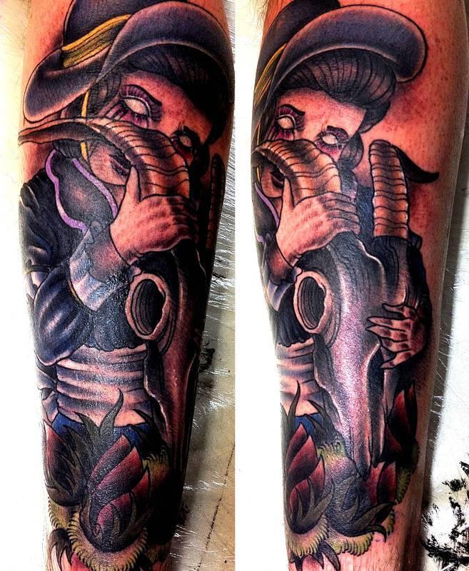 Ram Skull Tattoo