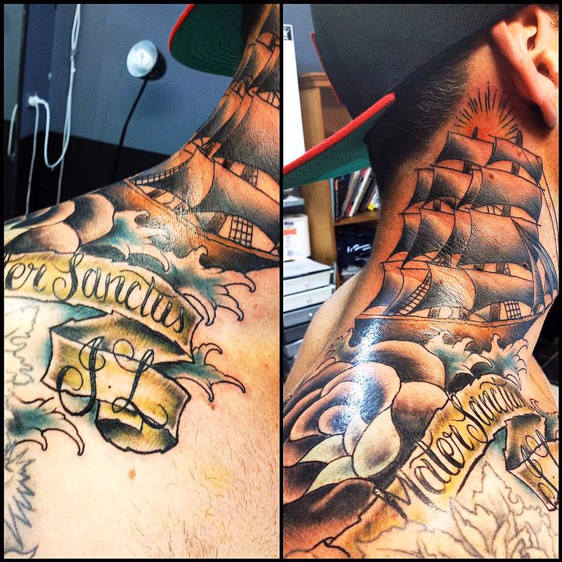 neck to shoulder