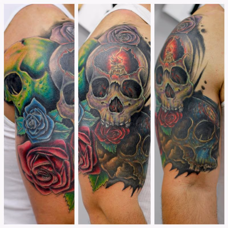 Skull And Roses
