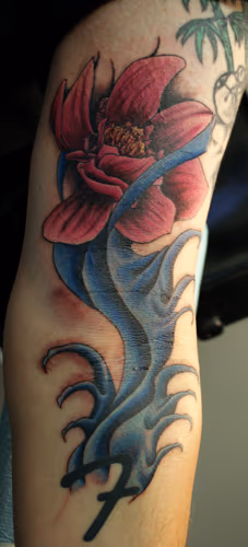 Flower and water
