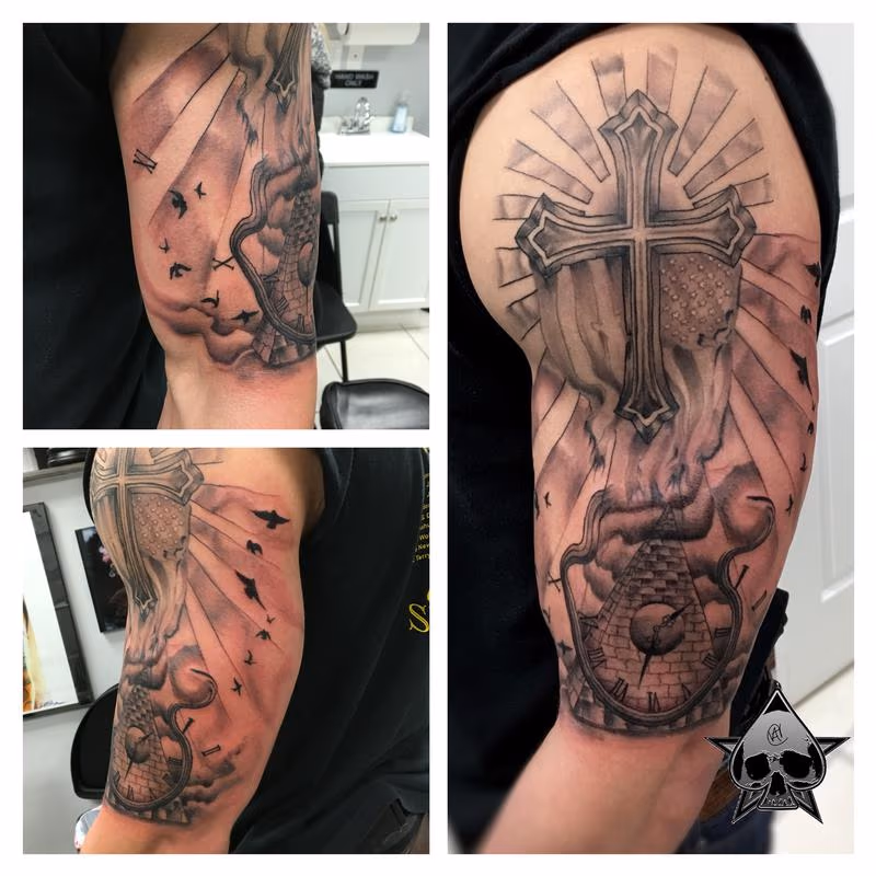 Black and Grey Halfsleeve