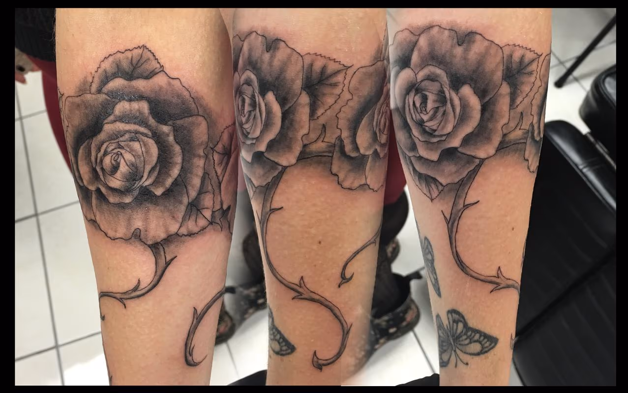 Black and Grey Roses