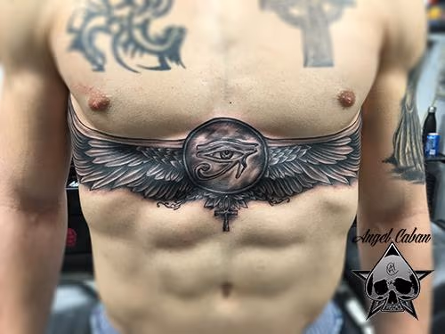Eye of Horus with wings