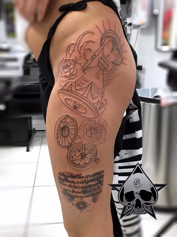 In progress leg piece
