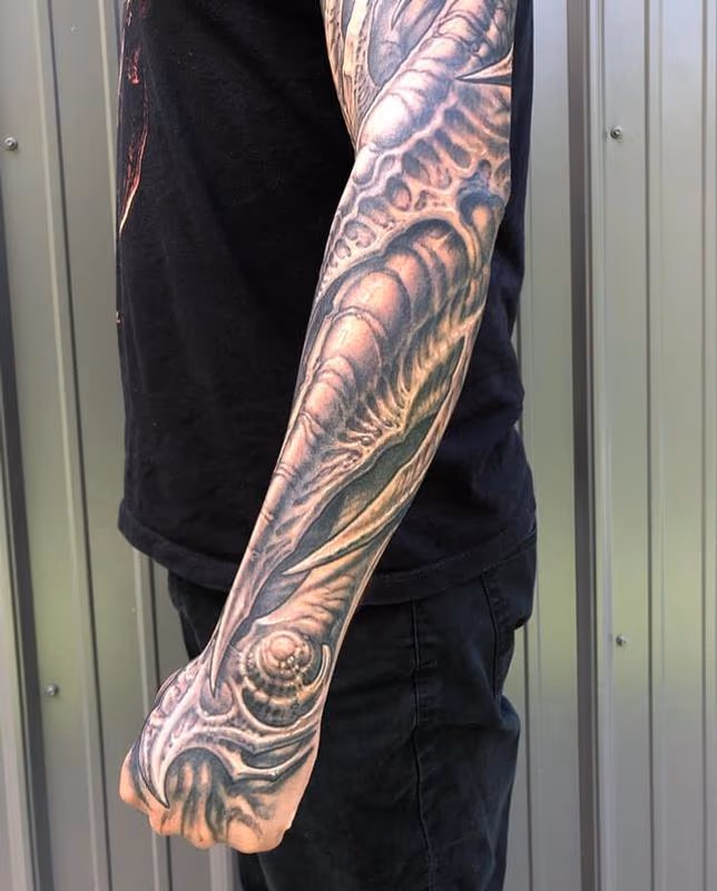 Forearm Bio Sleeve Tattoo