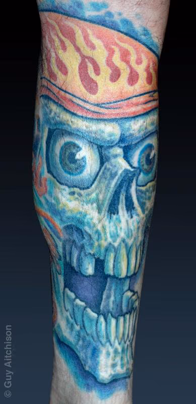 Mike, classic biker skull