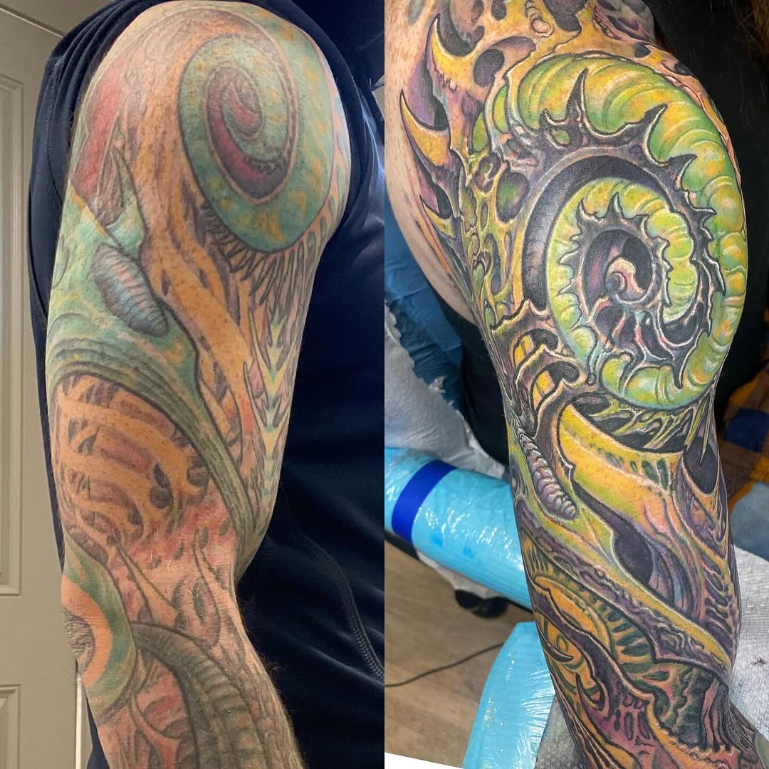Biomechanical sleeve rework, before and after
