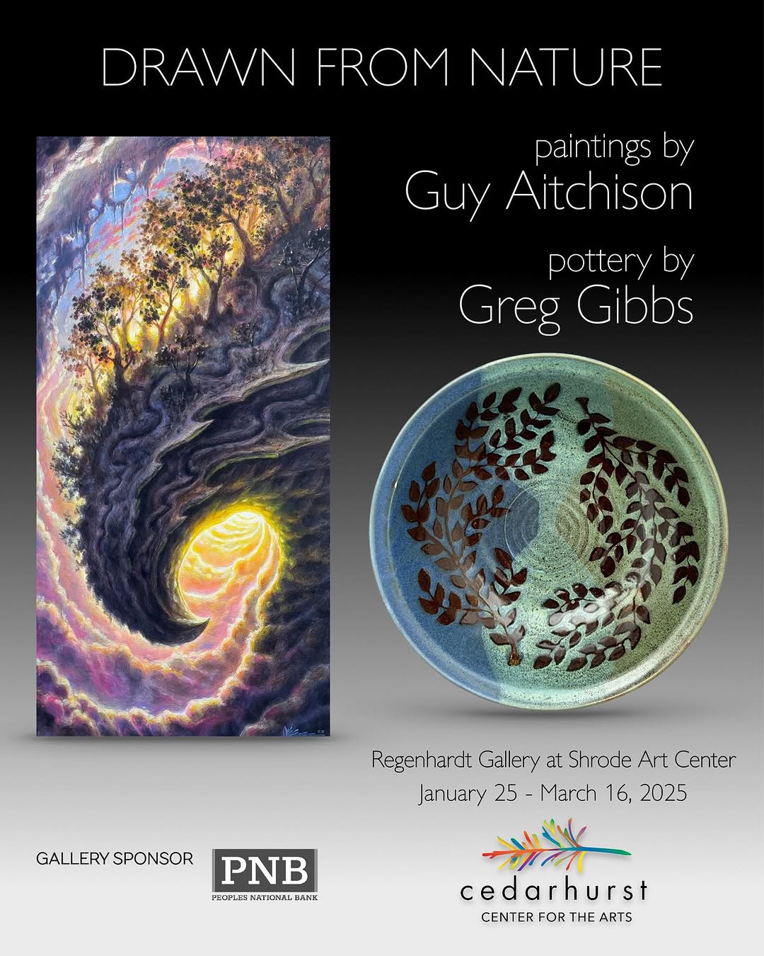 Drawn From Nature exhibition promo, Cedarhurst