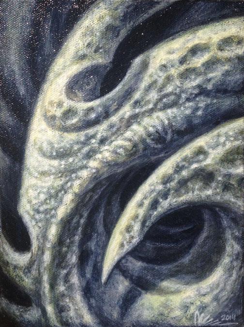 Untitled Acrylic on canvas 6x8" 2014