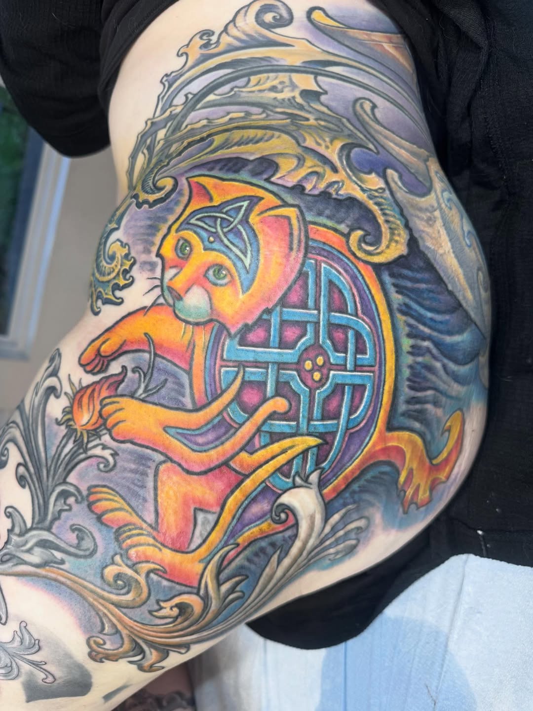 Hip tattoo
